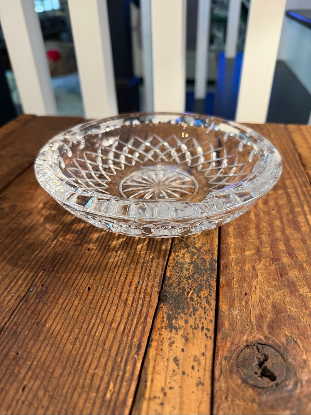 Vintage Princess House Royal Highlights 24% lead crystal diamond cut ashtray